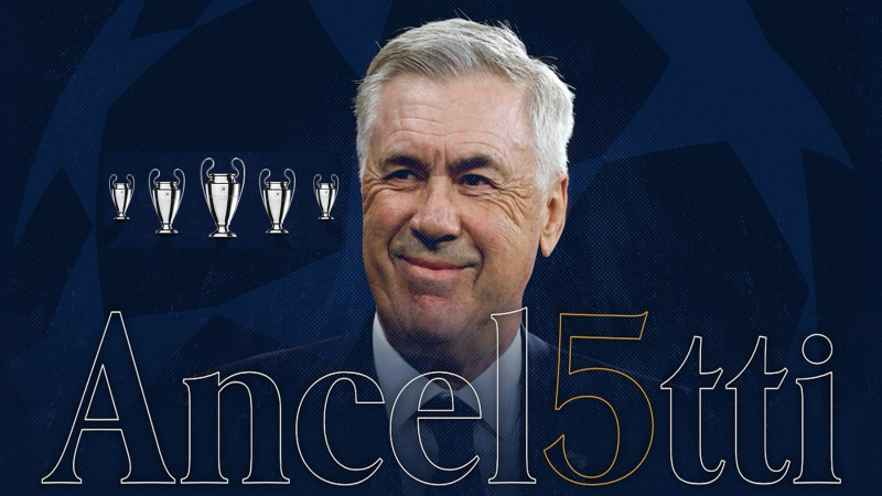 Ancelotti tiếp tục viết nên lịch sử với Real Madrid