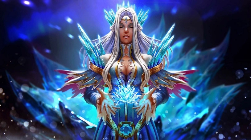 Crystal Maiden sở hữu bộ kỹ năng thiên về kiểm soát