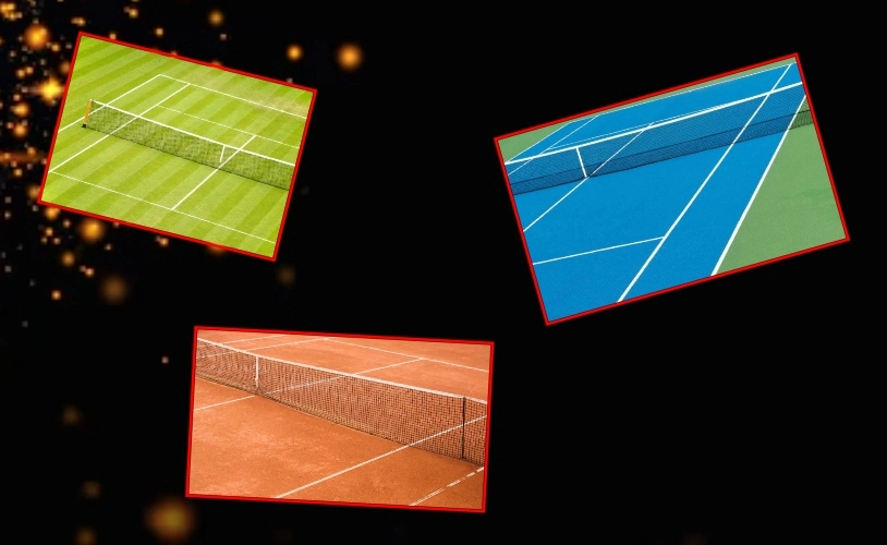 Tennis có 3 loại mặt sân cơ bản