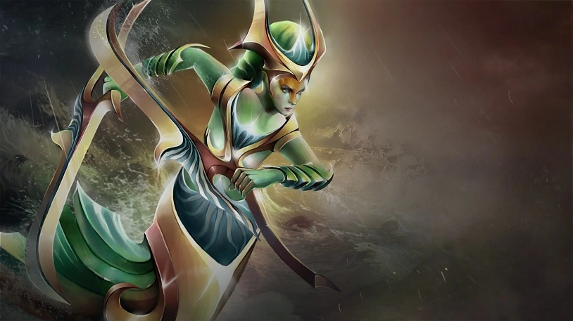 Naga Siren thuộc nhóm farm nhanh Dota 2